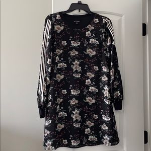 Black flowered dress